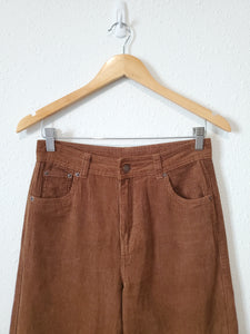 Brown Cord Baggy Pants (XS)