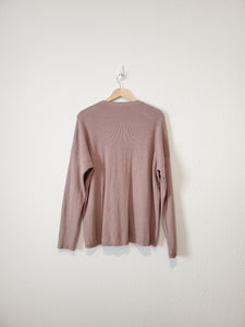 Ribbed Henley Top (M/L)