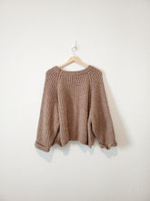 Load image into Gallery viewer, Brown Chunky Knit Sweater (M/L)
