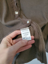 Load image into Gallery viewer, Brown Waffle Knit Shacket (XL)
