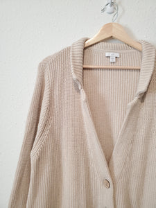 Neutral Knit Cardigan Sweater (XLP)