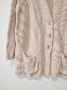 Neutral Knit Cardigan Sweater (XLP)