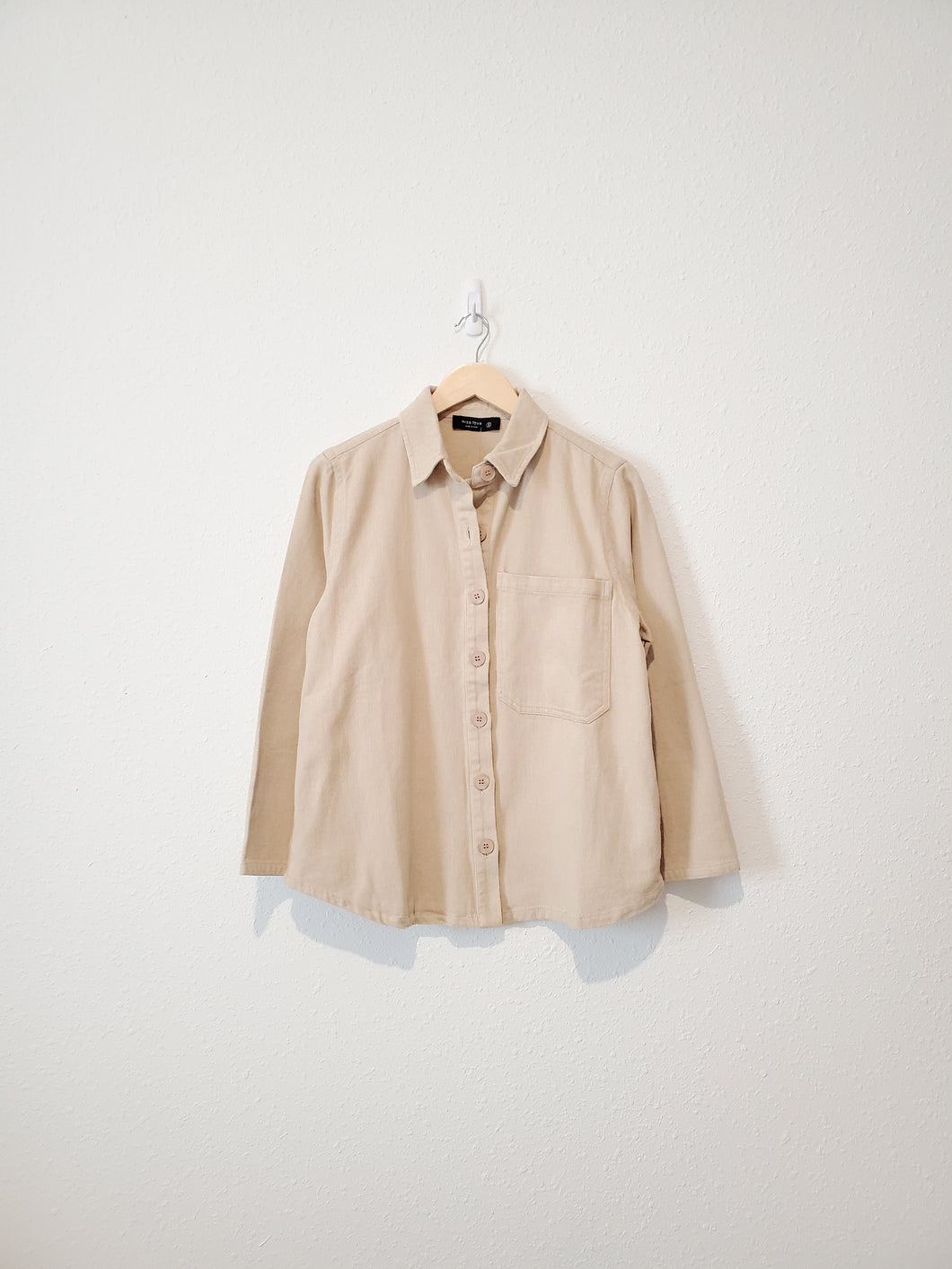 NEW Oversized Button Up Shacket (S)