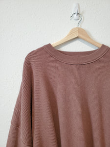 Oversized Ribbed Sweater (XL)