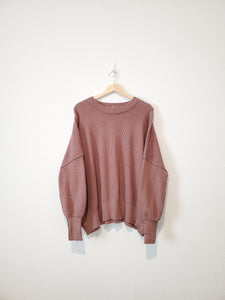 Oversized Ribbed Sweater (XL)