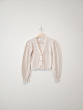 Load image into Gallery viewer, Aerie Cream Puff Sleeve Cardigan (XS)

