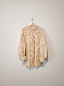 Vintage Chunky Wool Sweater (XL)