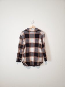 Plaid Button Up Shacket (S)