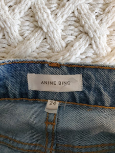 Anine Bing Distressed Straight Jeans (24)