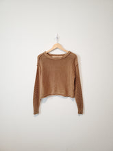 Load image into Gallery viewer, AE Brown Crop Sweater (XS)
