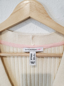 Cream Boxy Knit Sweater (L)