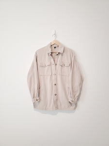 Button Up Relaxed Shacket (XS)