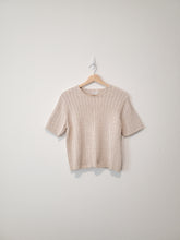 Load image into Gallery viewer, Vintage Oat Cable Knit Tee (XL)
