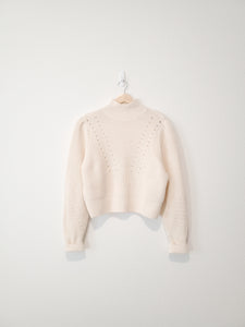Ivory Turtleneck Sweater (S)