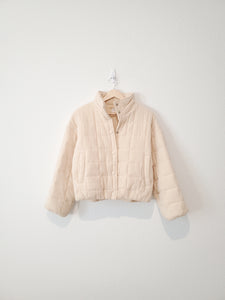 Luca + Grae Quilted Crop Jacket (S)