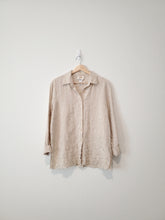 Load image into Gallery viewer, Vintage Embroidered Linen Top (S)
