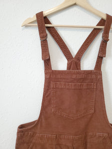 Aerie Brown Cord Overalls (M)