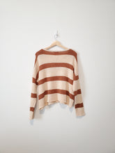 Load image into Gallery viewer, Pink Lily Striped Knit Sweater (M)
