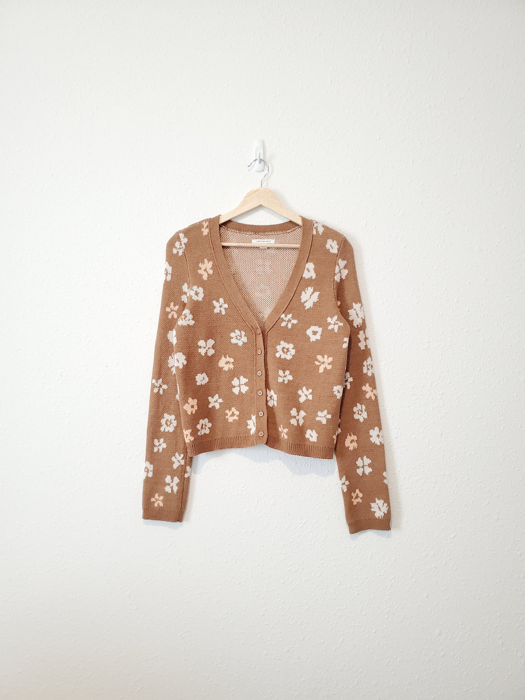 Brown Ditsy Floral Sweater (M)
