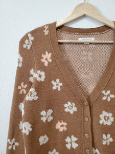 Brown Ditsy Floral Sweater (M)