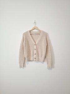 Neutral Button Up Cardigan (XS)