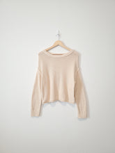 Load image into Gallery viewer, AE Cream Slouchy Sweater (S)
