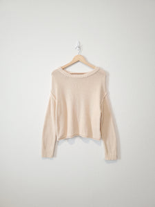 AE Cream Slouchy Sweater (S)