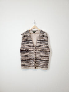 Vintage Fair Isle Sweater Vest (XL)