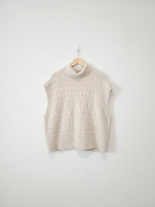 Crop Cable Knit Sweater (XXL)