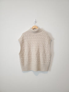 Crop Cable Knit Sweater (XXL)