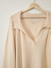 Load image into Gallery viewer, Cream Collared Sweater (3X)
