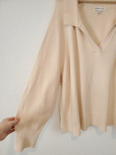 Load image into Gallery viewer, Cream Collared Sweater (3X)
