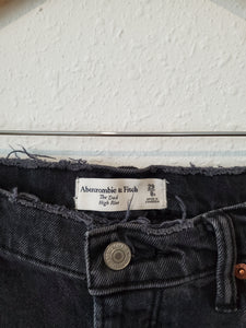 A&F Black High Rise Dad Jeans (29/8)