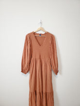 Load image into Gallery viewer, Terracotta Embroidered Midi Dress (XS)
