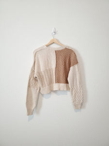 Cable Knit Crop Cardigan (XS)