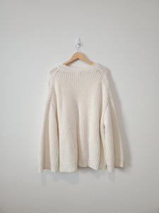Chunky Cable Knit Sweater (XXL)