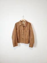 Load image into Gallery viewer, Brown Cord Crop Jacket (XL)
