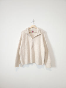 Cozy Half Zip Knit Pullover (L)