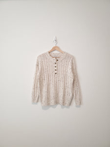 Madewell Speckled Henley Sweater (XXS)