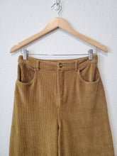 Load image into Gallery viewer, Chartreuse Wide Leg Cord Pants (S)
