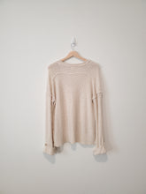 Load image into Gallery viewer, Slouchy Knit Henley Sweater (M)
