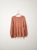 Burnt Orange Tiered Top (L)