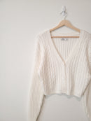 Cable Knit Crop Sweater (M)