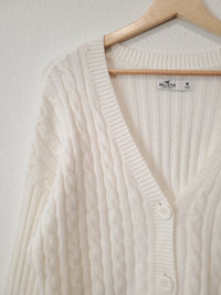 Cable Knit Crop Sweater (M)