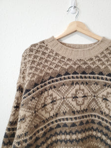 Vintage Wool Fairisle Sweater (M)