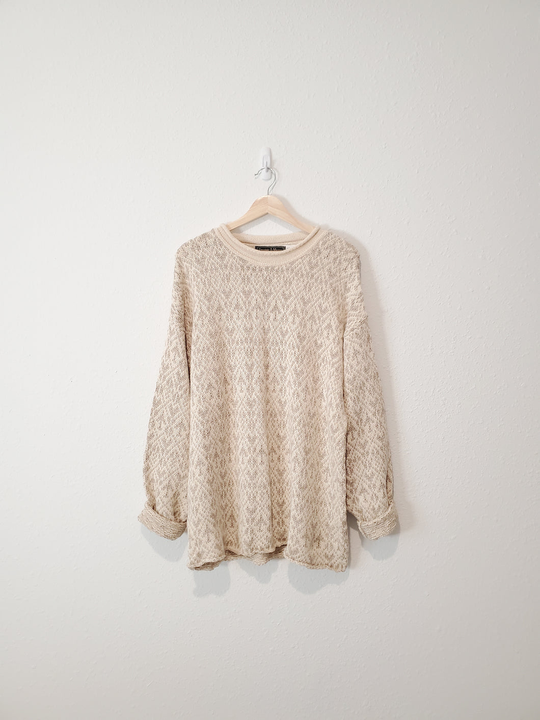 Vintage Neutral Sweater (L)