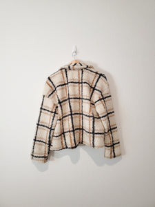 Plaid Sherpa Jacket (L)