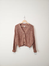 Load image into Gallery viewer, Rust Marled Crop Cardigan (M)
