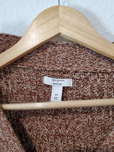 Rust Marled Crop Cardigan (M)