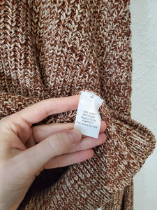 Rust Marled Crop Cardigan (M)